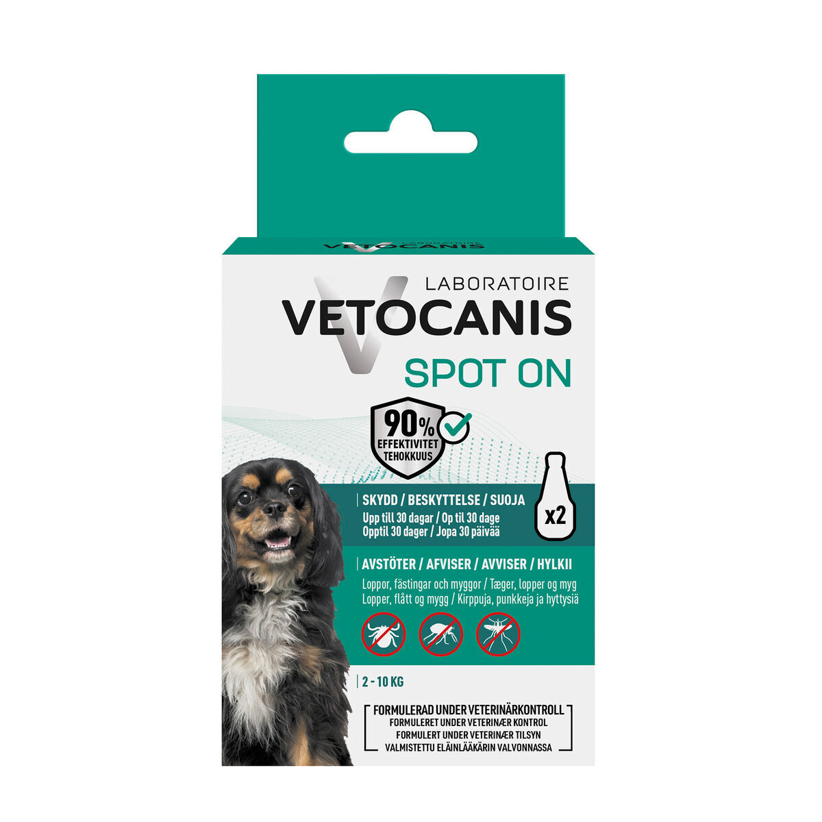 Vetocanis Anti-parasitt Spot on Dog 4 ml - Flåttmiddel til hund