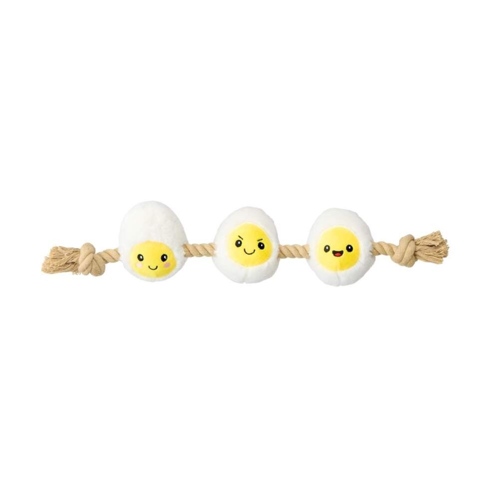 Little&Bigger Breakfast Club plush boiled eggs on rope