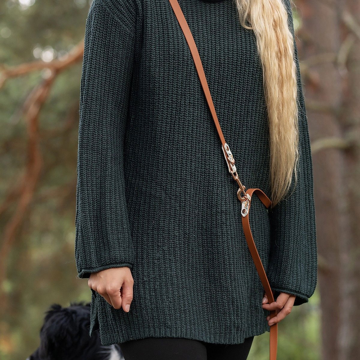 Tyylivoitto Unique multileash, cognac/fox