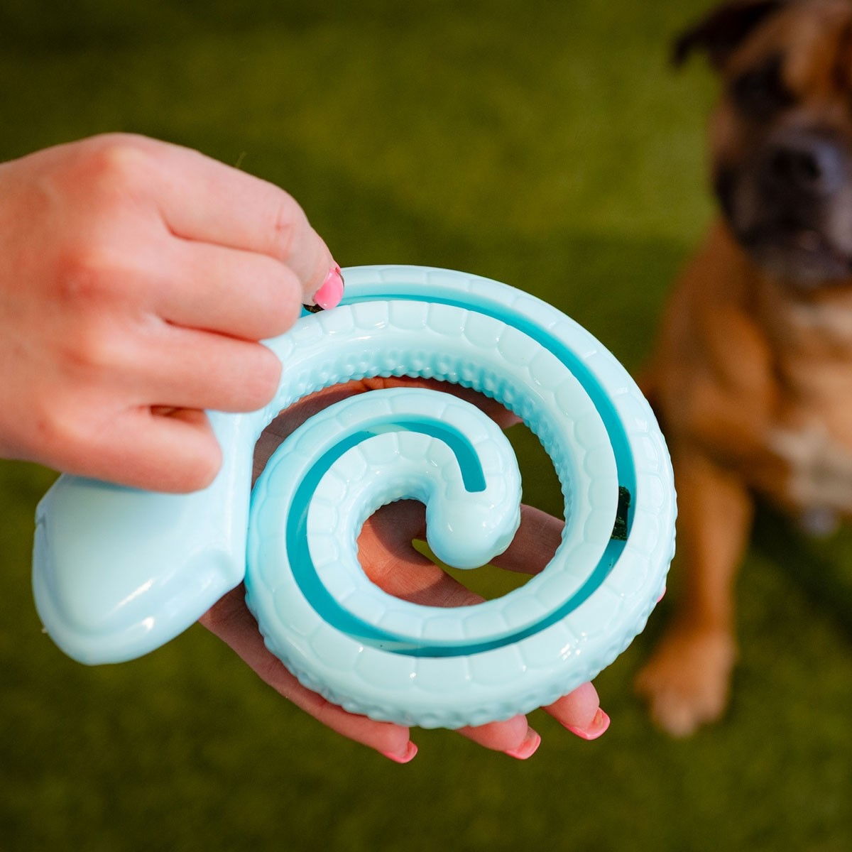 Little&Bigger TPR Snake spool aqua