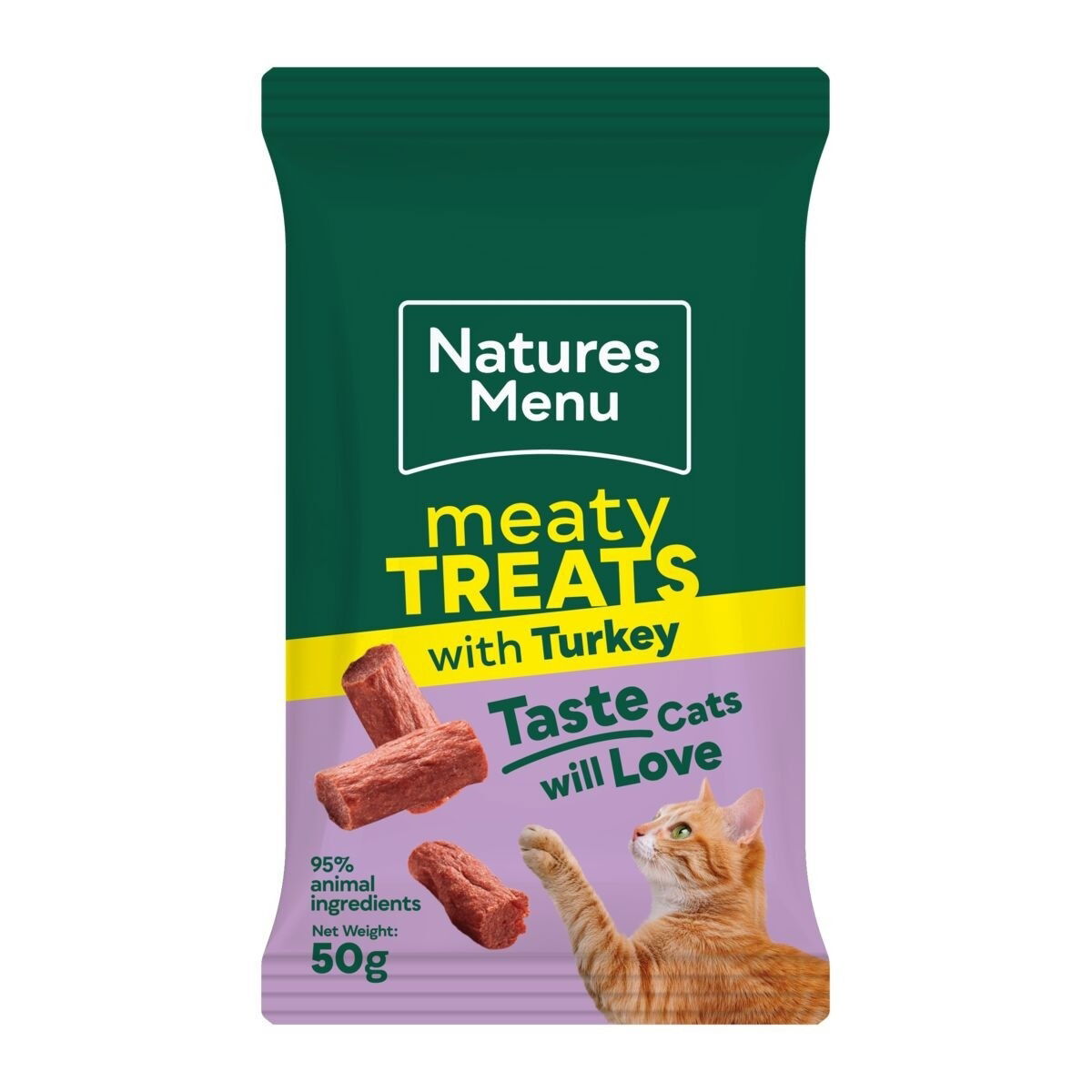 Natures Menu Kattegodbiter Chicken, Turkey & Pork 50 g - Kattegodteri