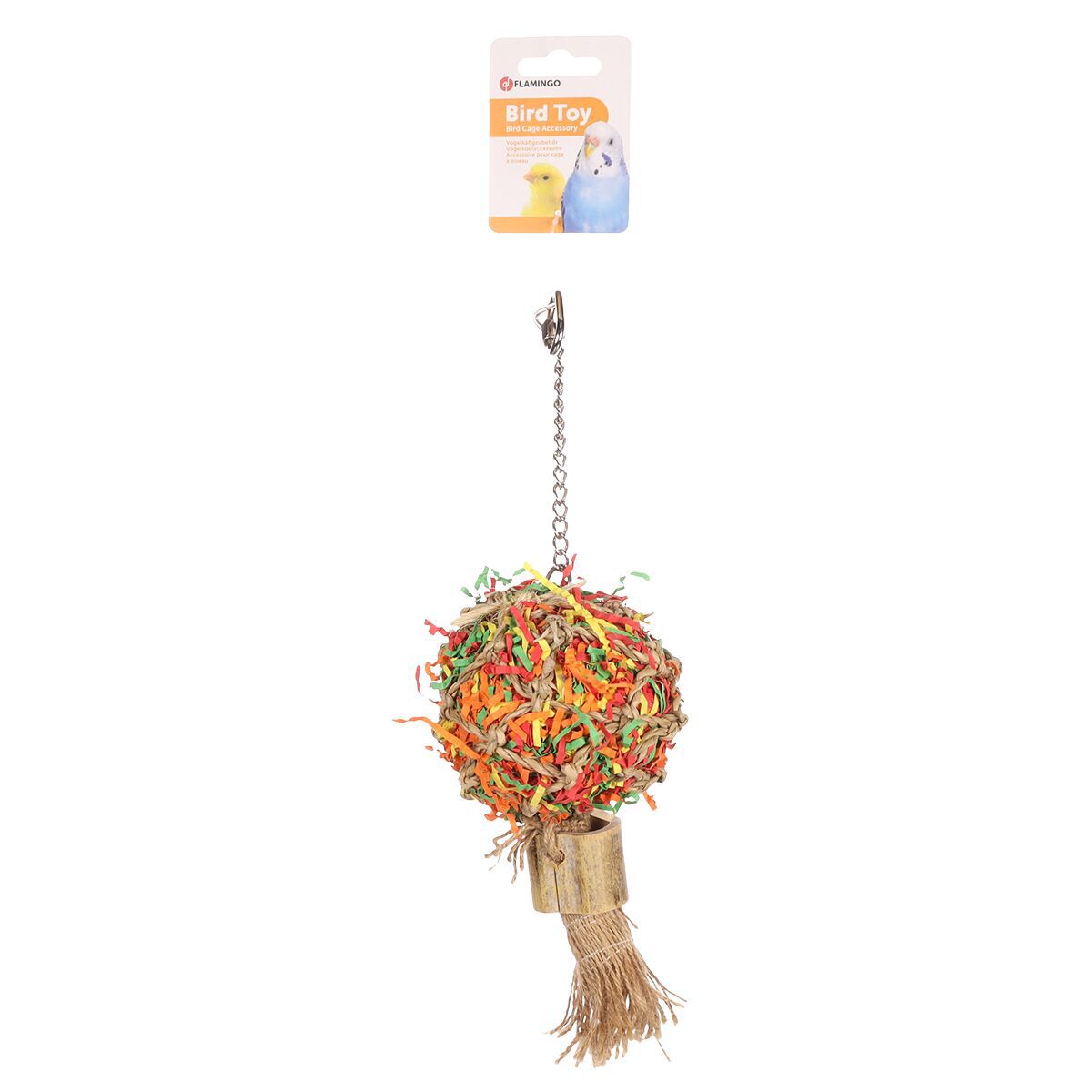 Flamingo Parakeet toy papyr Multicolored 36cm