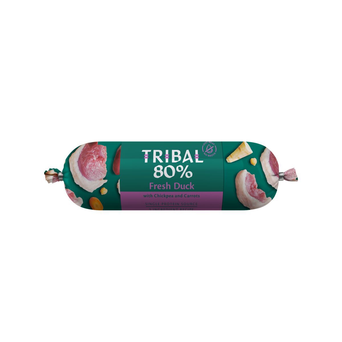 Tribal Dog 80% Duck Sausage Hundefôr 300 g - Monoprotein