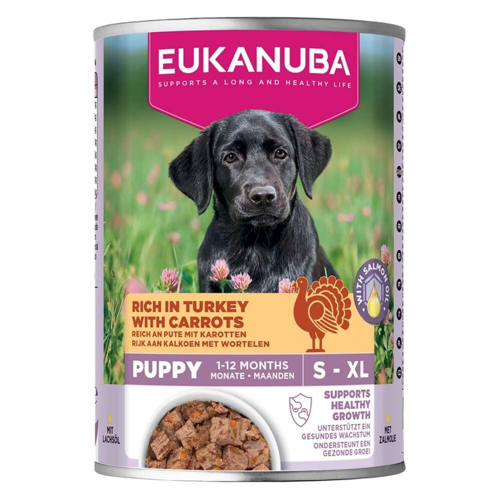 Eukanuba Dog Wet Puppy Turkey with Carrots 400g