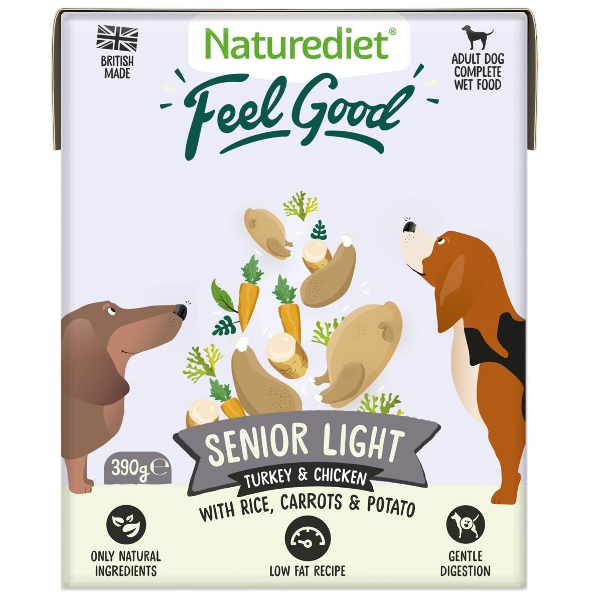 Naturediet Feel Good Senior Lite kalkun & kylling