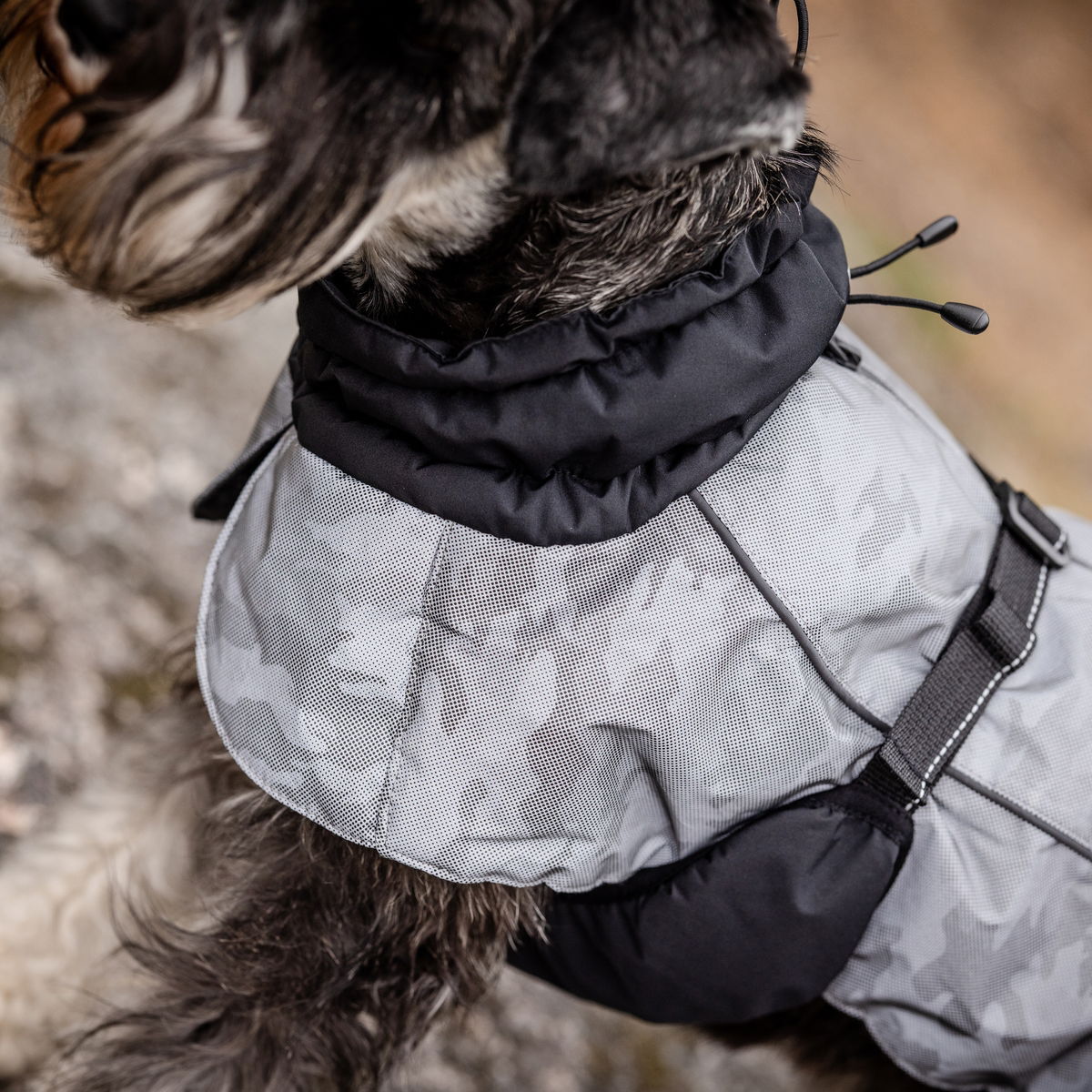 Feel Active Reflective Print Parka