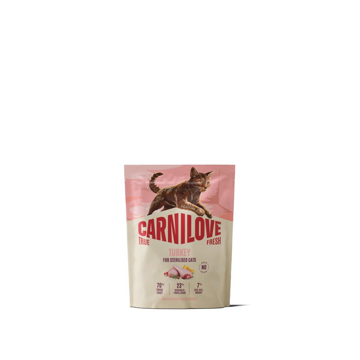 CARNILOVE TRUE FRESH cat dry turkey for sterilised adult all breeds