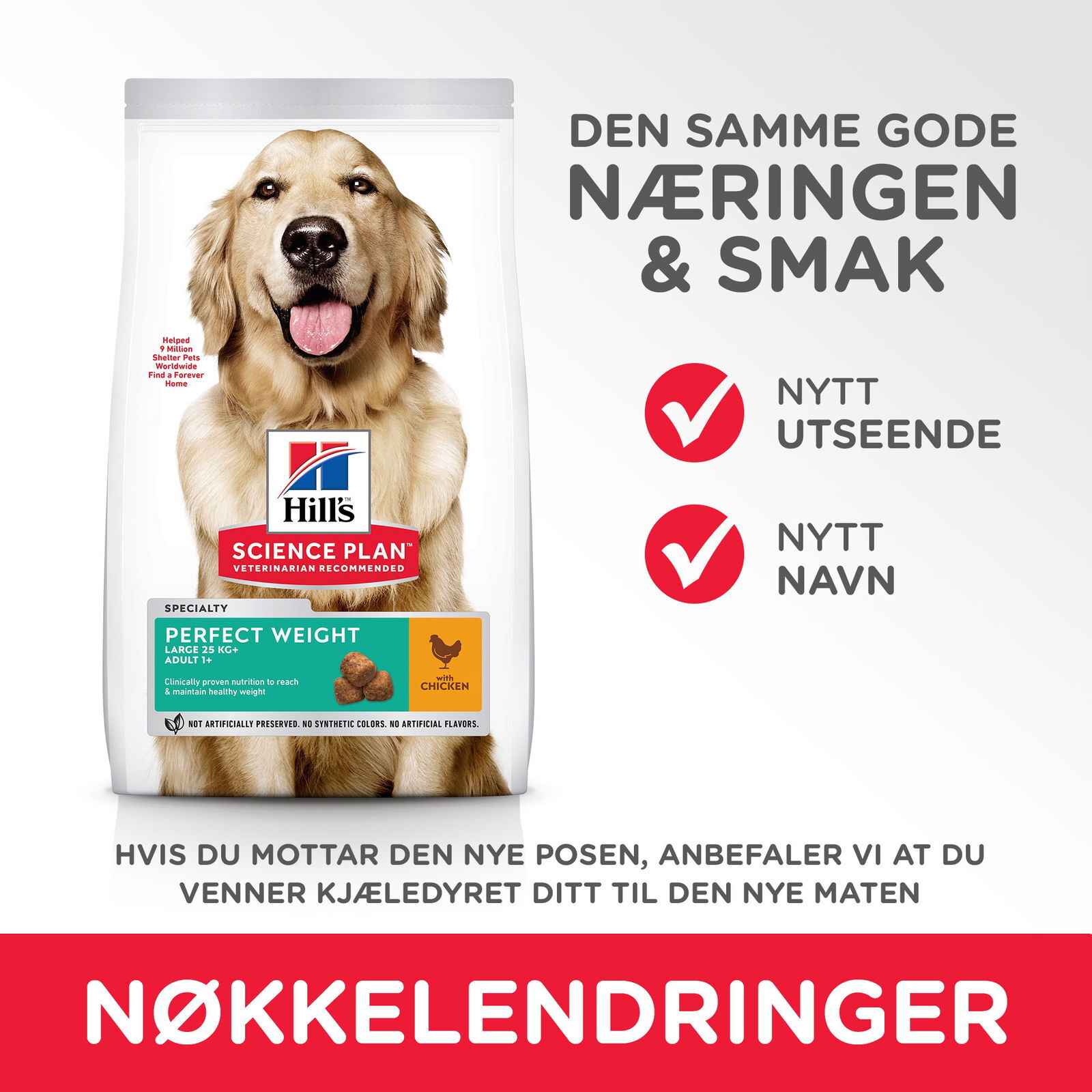 Hill's Science Plan Dog Adult Perfect Weight Large Breed Chicken