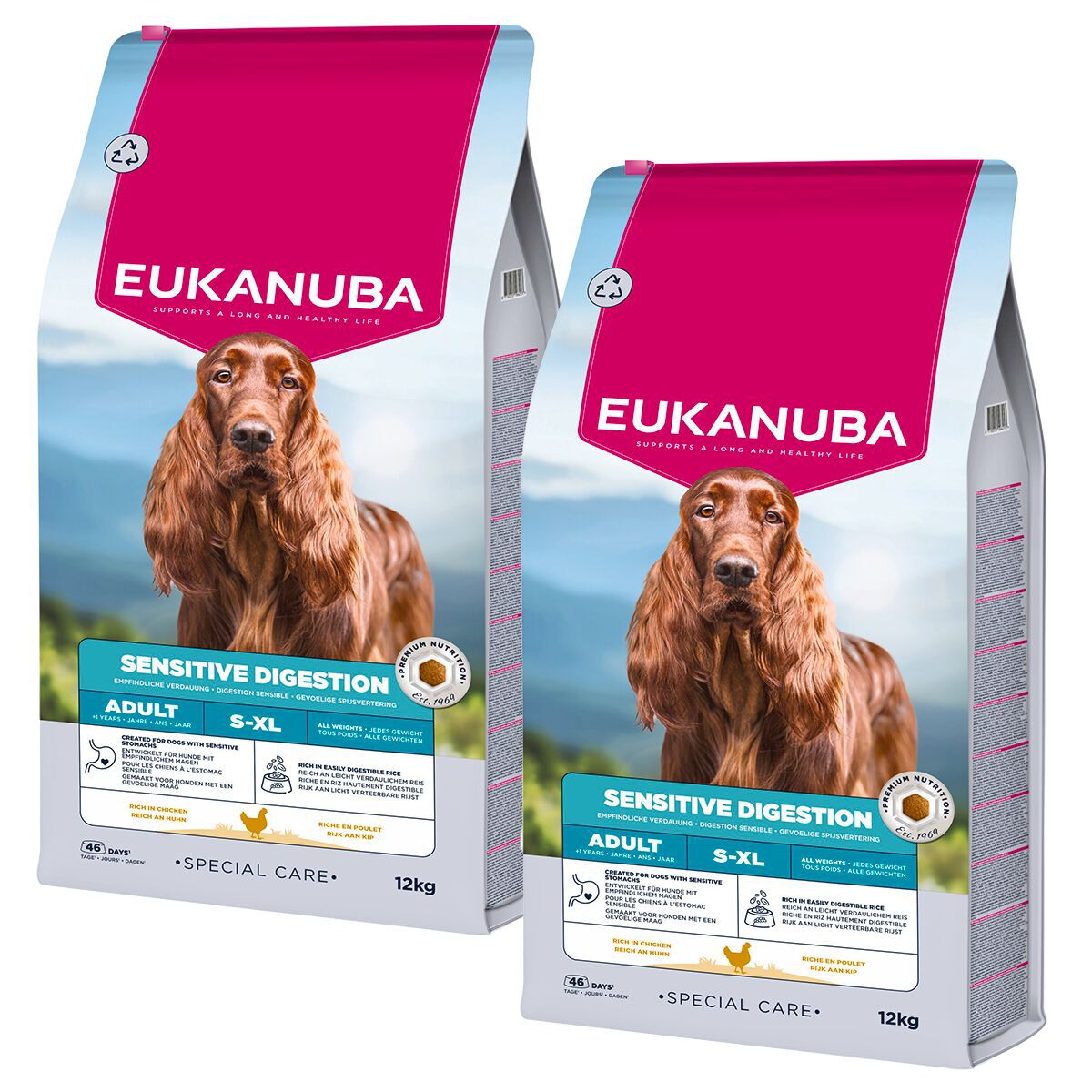 Eukanuba Daily Care Adult  Sensitive Digestion 2 x 12kg