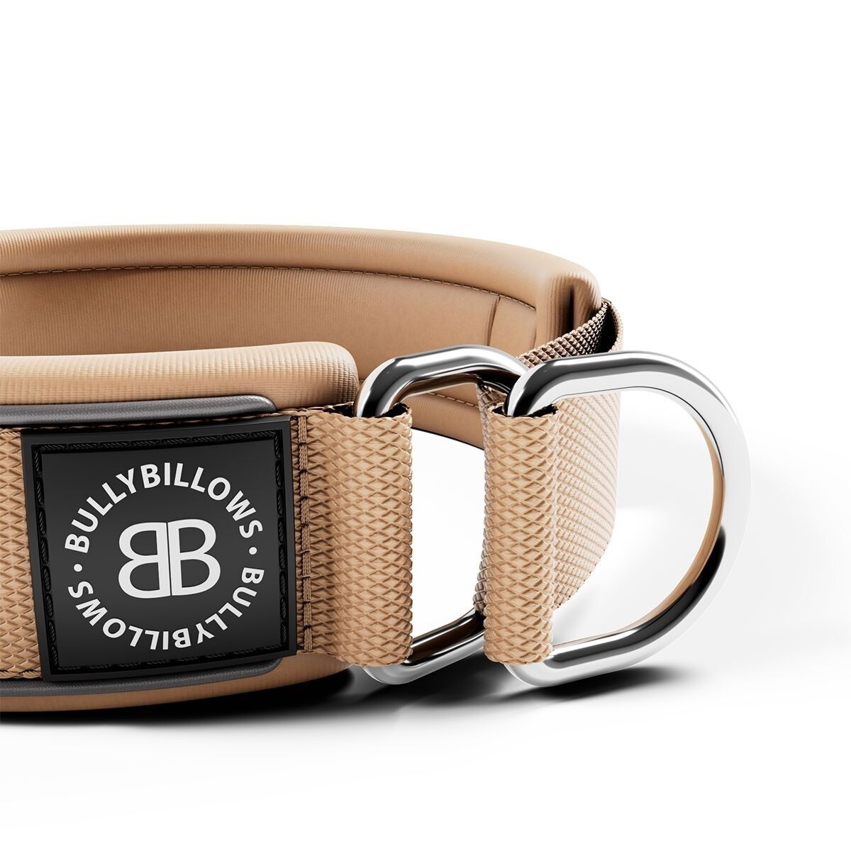 BullyBillows Slip on Collar Reflective 4cm Tan