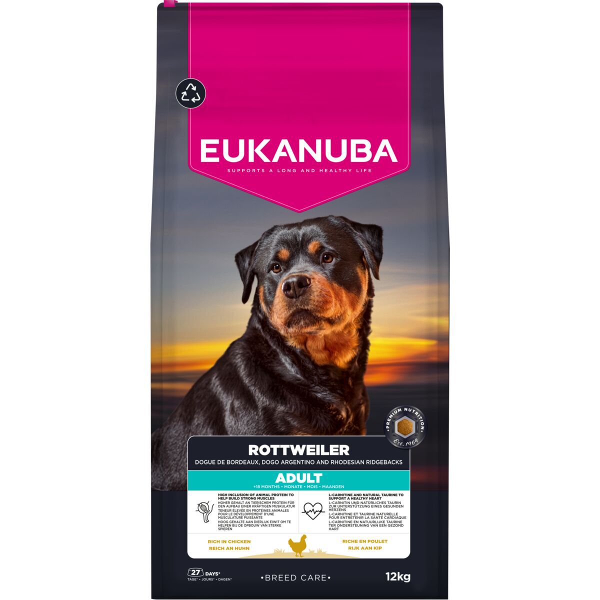 Eukanuba Dog Breed Care Rottweiler Tørrfôr til Hund
