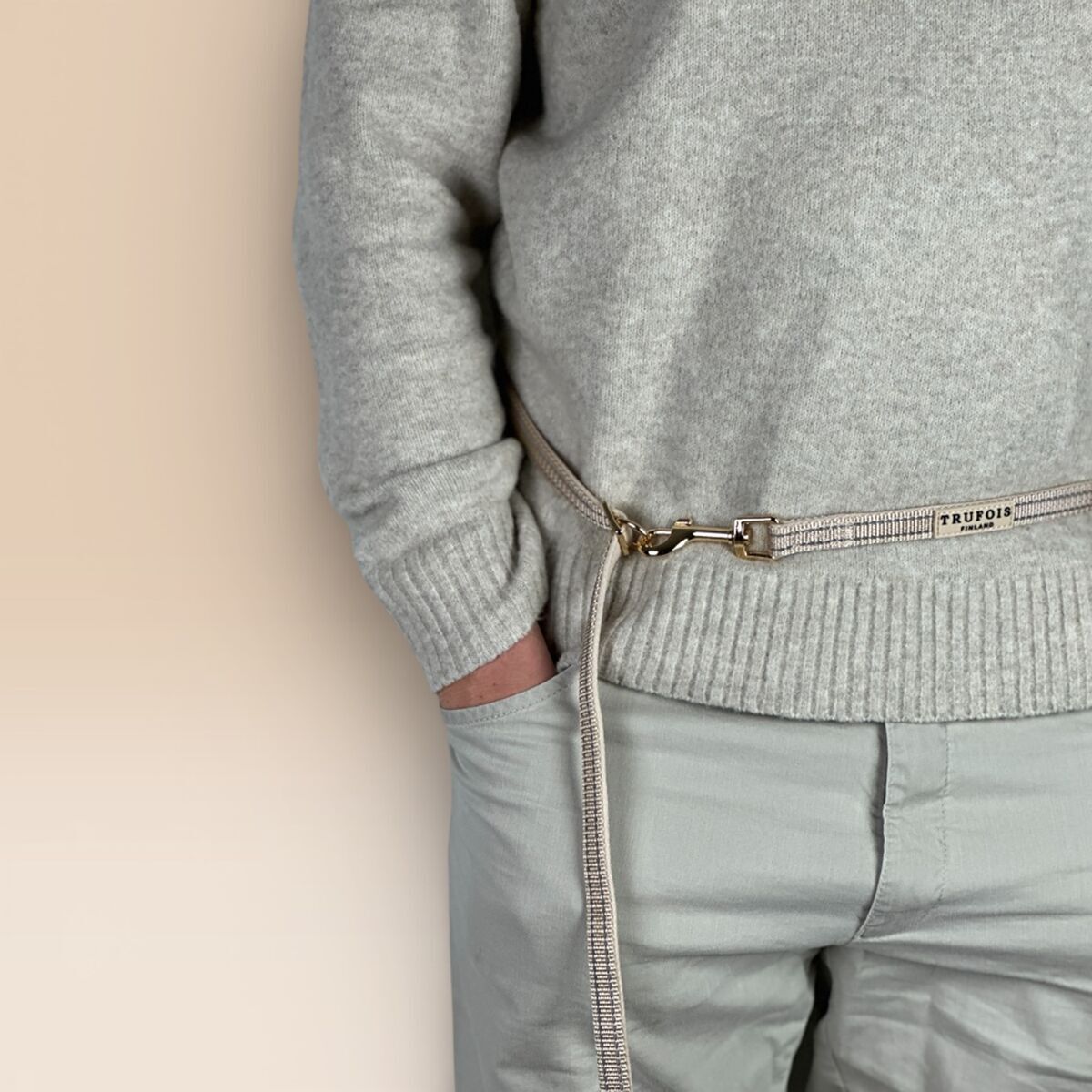 Trufois Adjustable Leash Beige