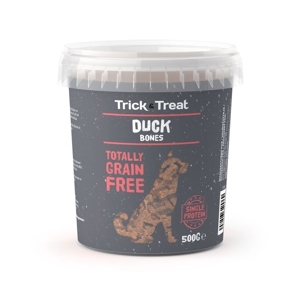 Trick & Treat Grain Free andegodteri 500 g - Godbiter til hund