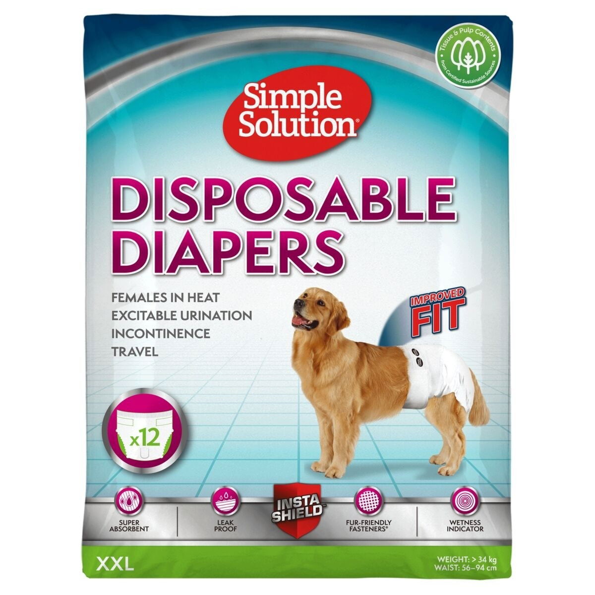 Simple Solution Disposable Diapers 12pcs