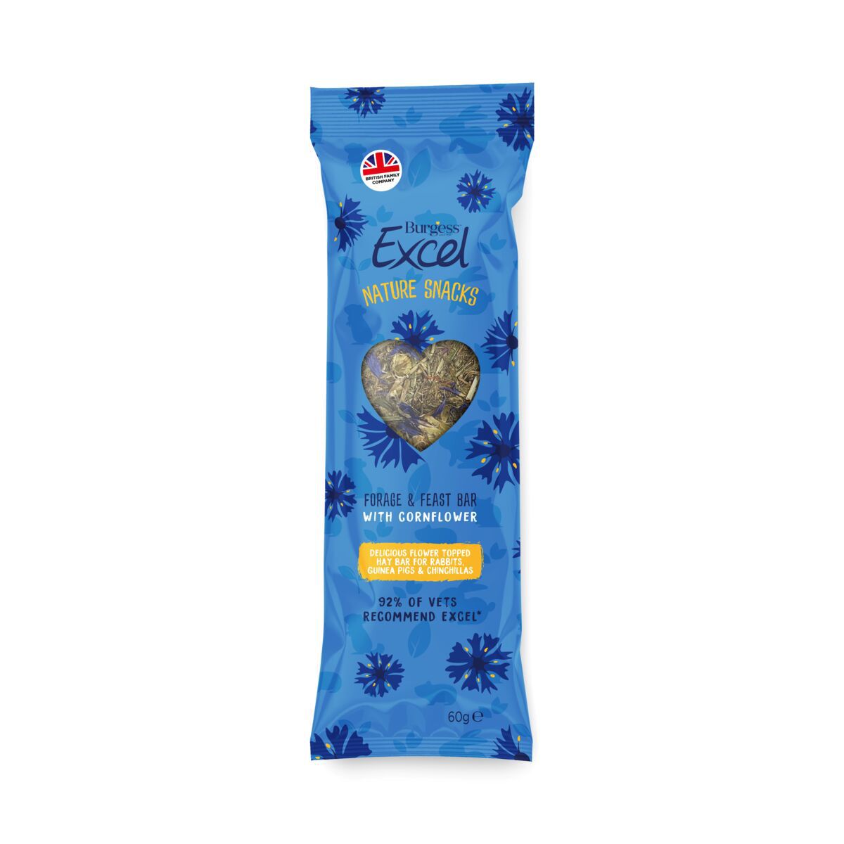 Burgess Excel Forage & Feast Bar Cornflower Smådyrgodbit 60 g - Kaningodteri