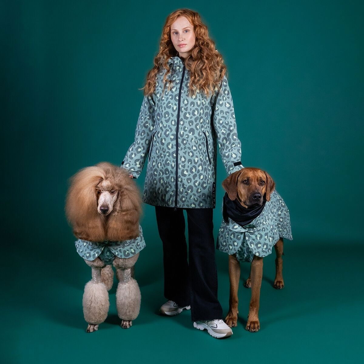 PAIKKA Human Visibility Raincoat, green leo