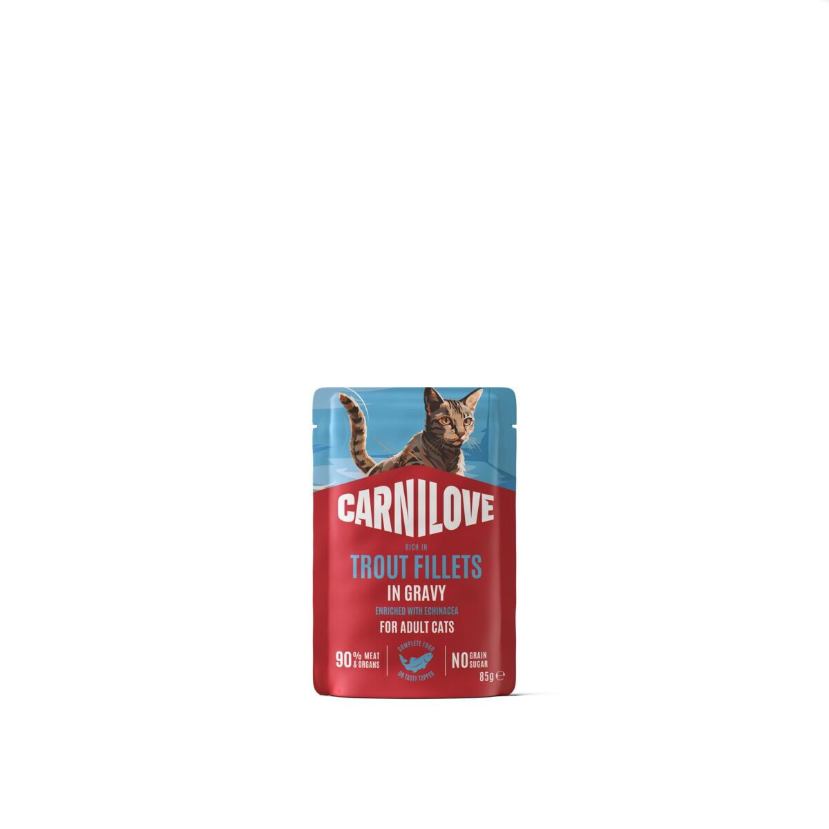 CARNILOVE cat POUCH gravy rich in rabbit enriched with marigold for kittens