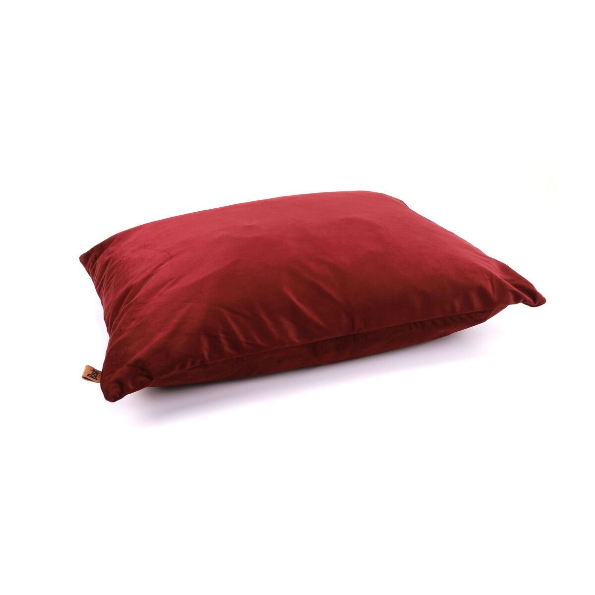 Basic WellB orthopedic velvet pillow burgundy
