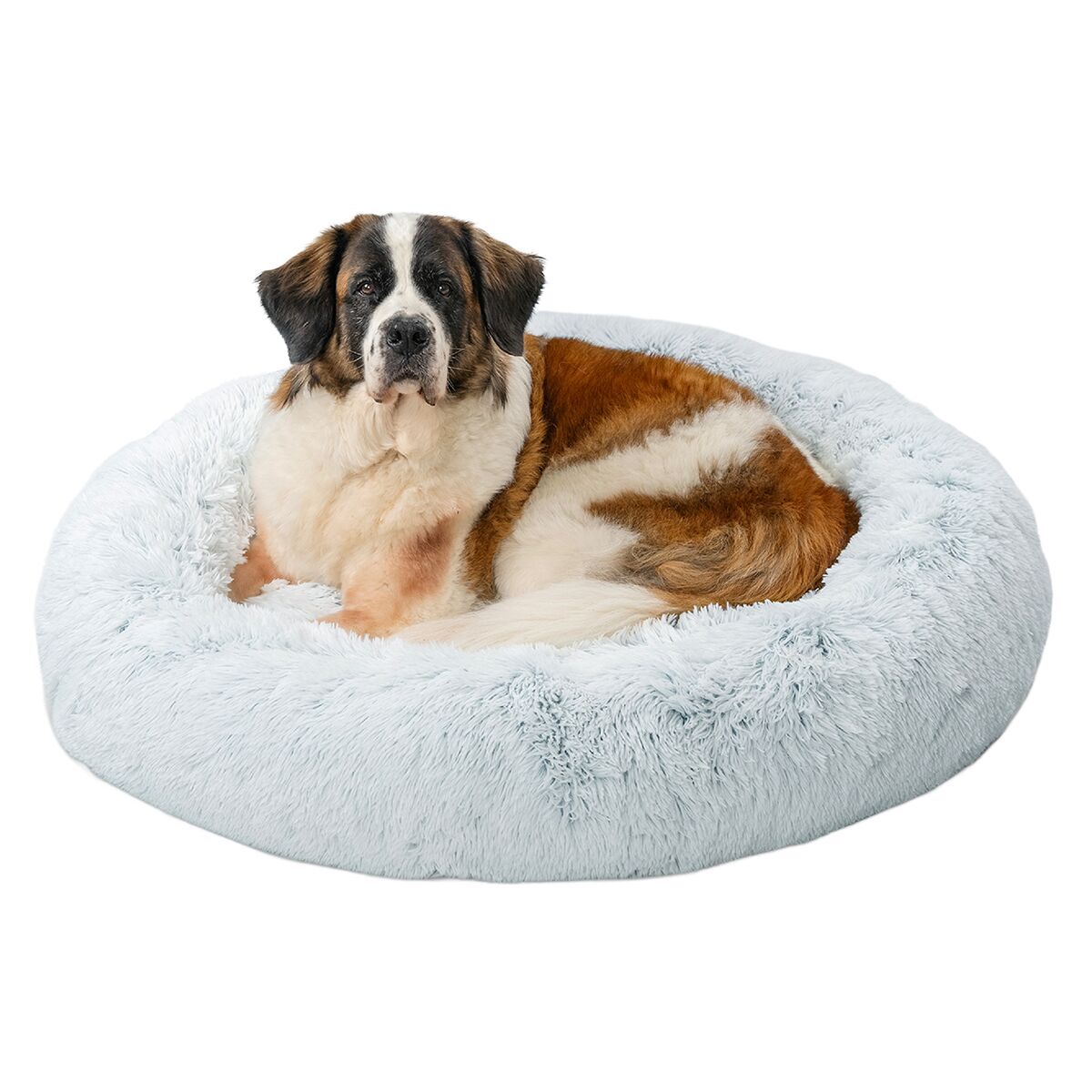 Best Friends by Sheri Donut bed shag, frost
