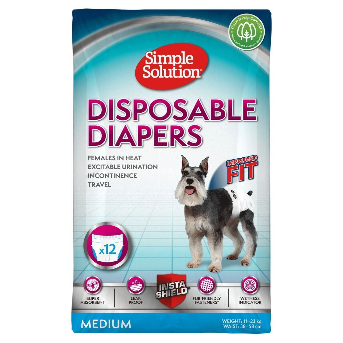 Simple Solution Disposable Diapers 12pcs