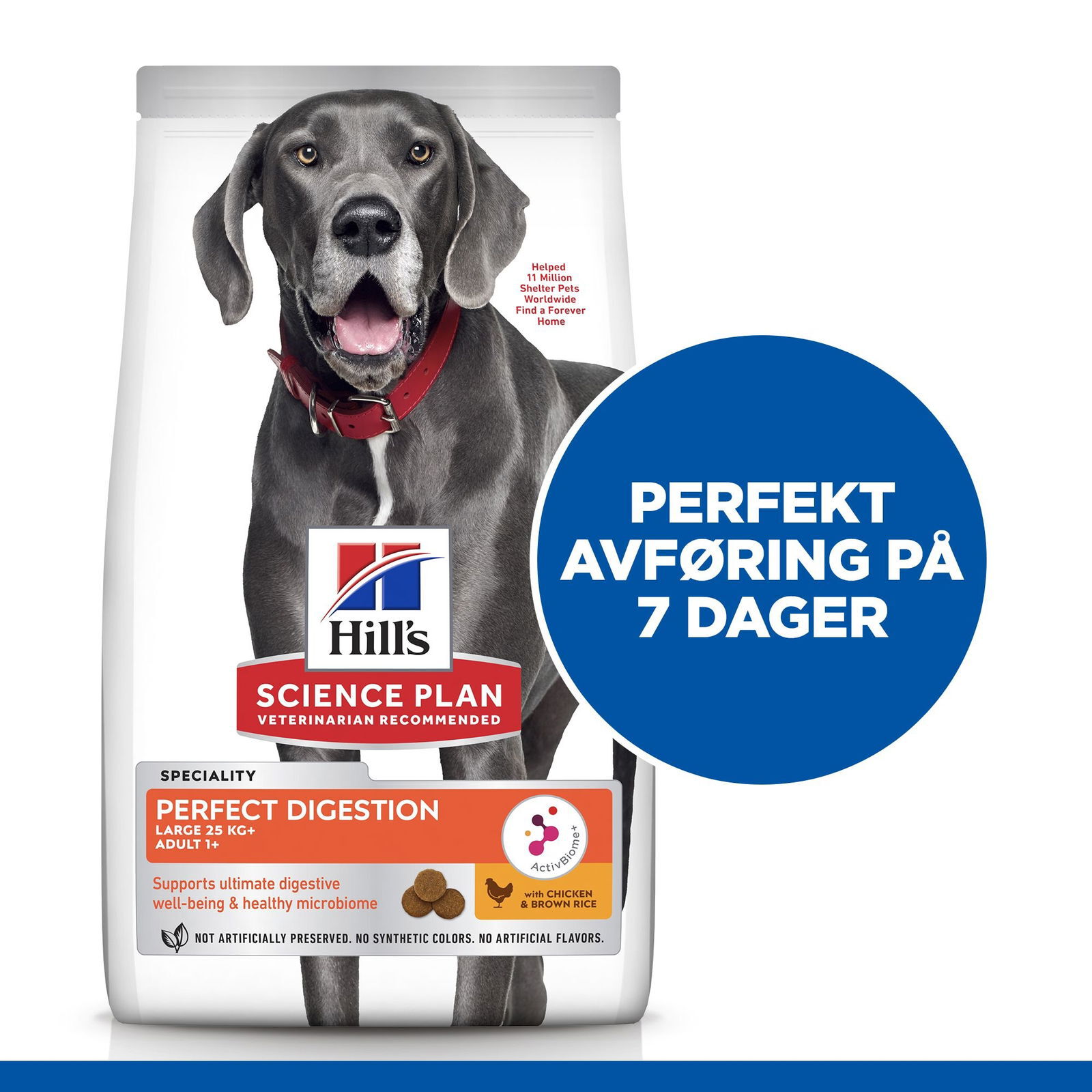 Hill's Science Plan PERFECT DIGESTION LARGE BREED ADULT 1+ DOG FOOD Chicken & brown rice
