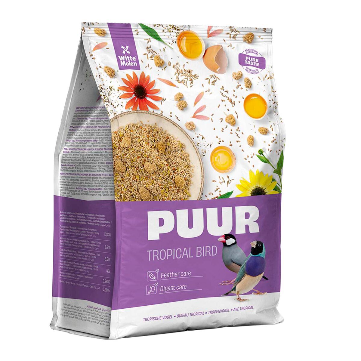 PUUR Tropical Birds Fuglemat til Små Tropiske Fugler 750 g