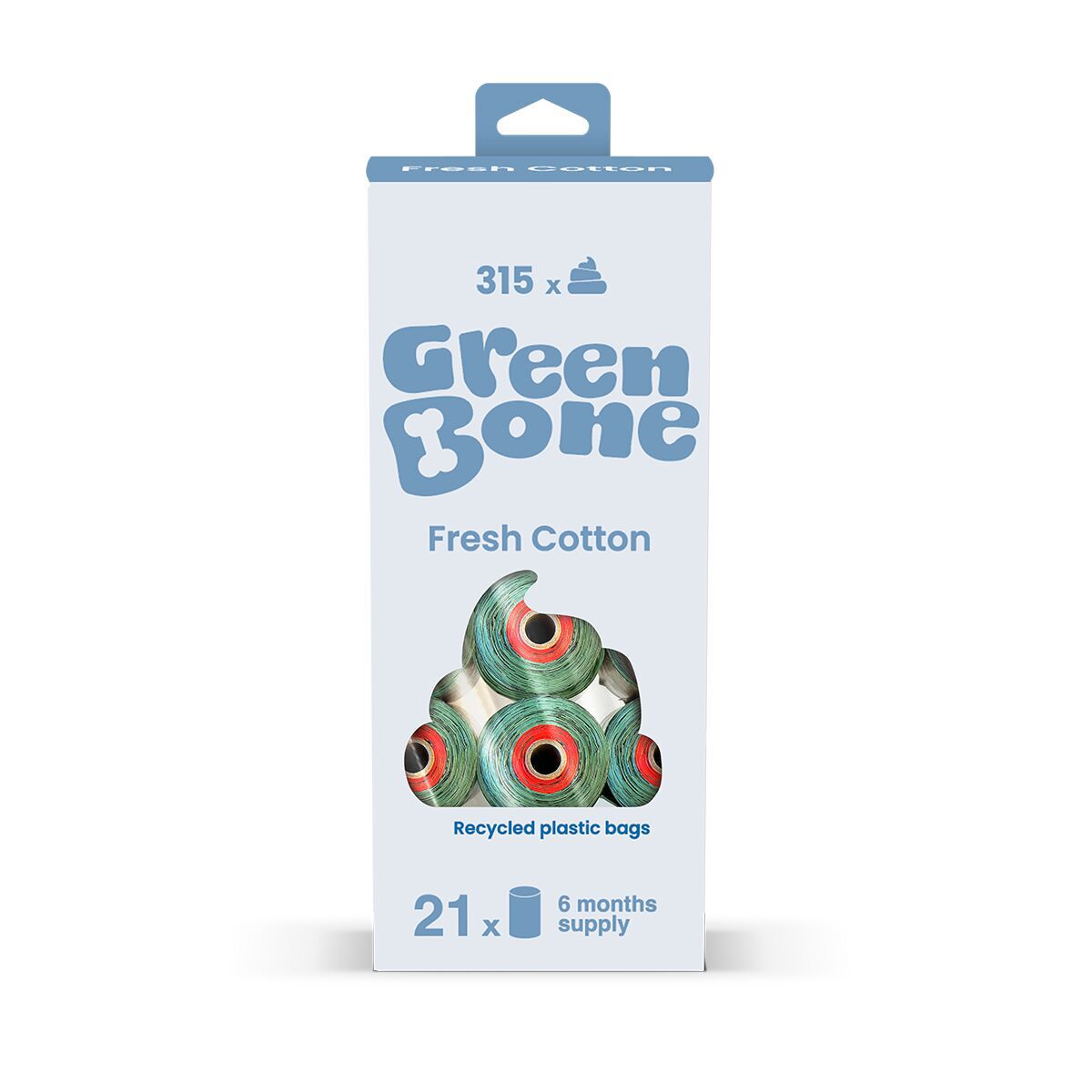 Green Bone Refill Big Cotton 21 rolls/315 bags