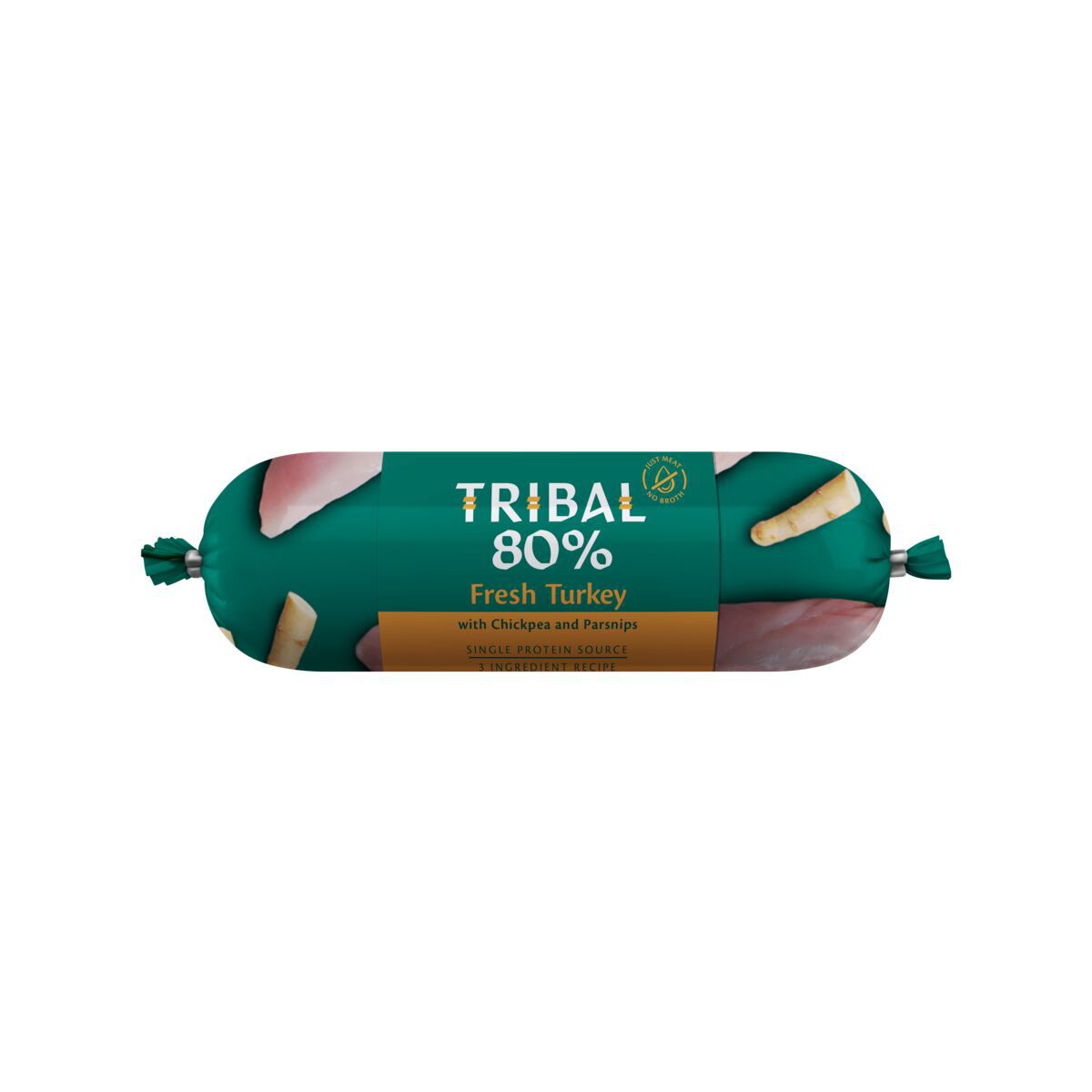Tribal Dog 80% Turkey Sausage Hundefôr 300 g - Monoprotein