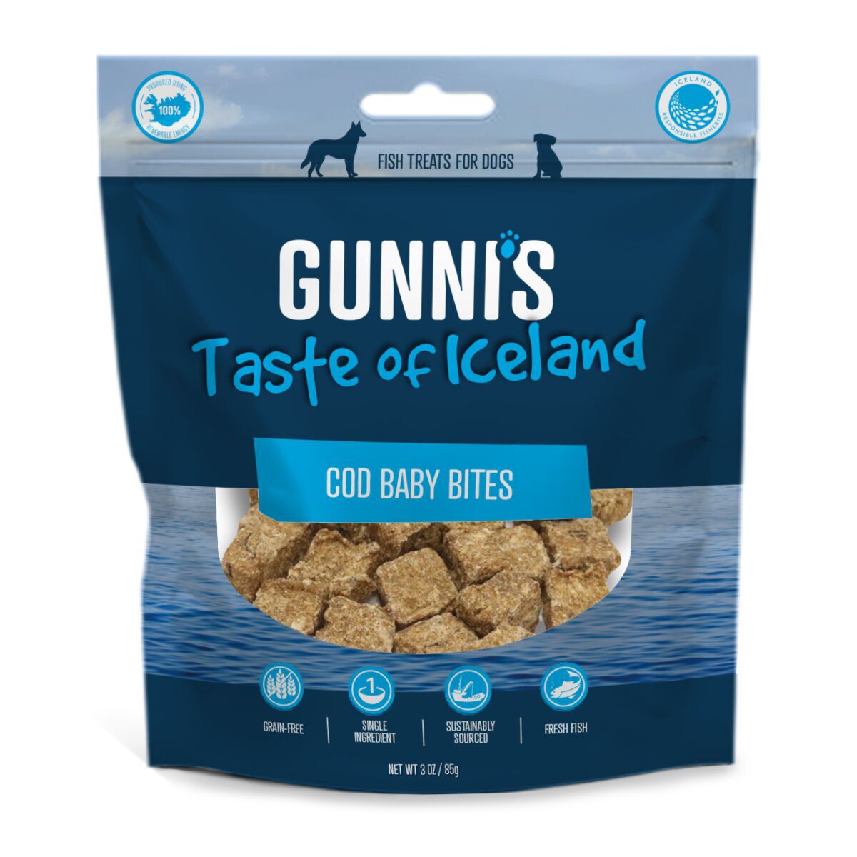 Gunni's Cod Baby Bites Hundegodbit 70 g - Godbiter til hund