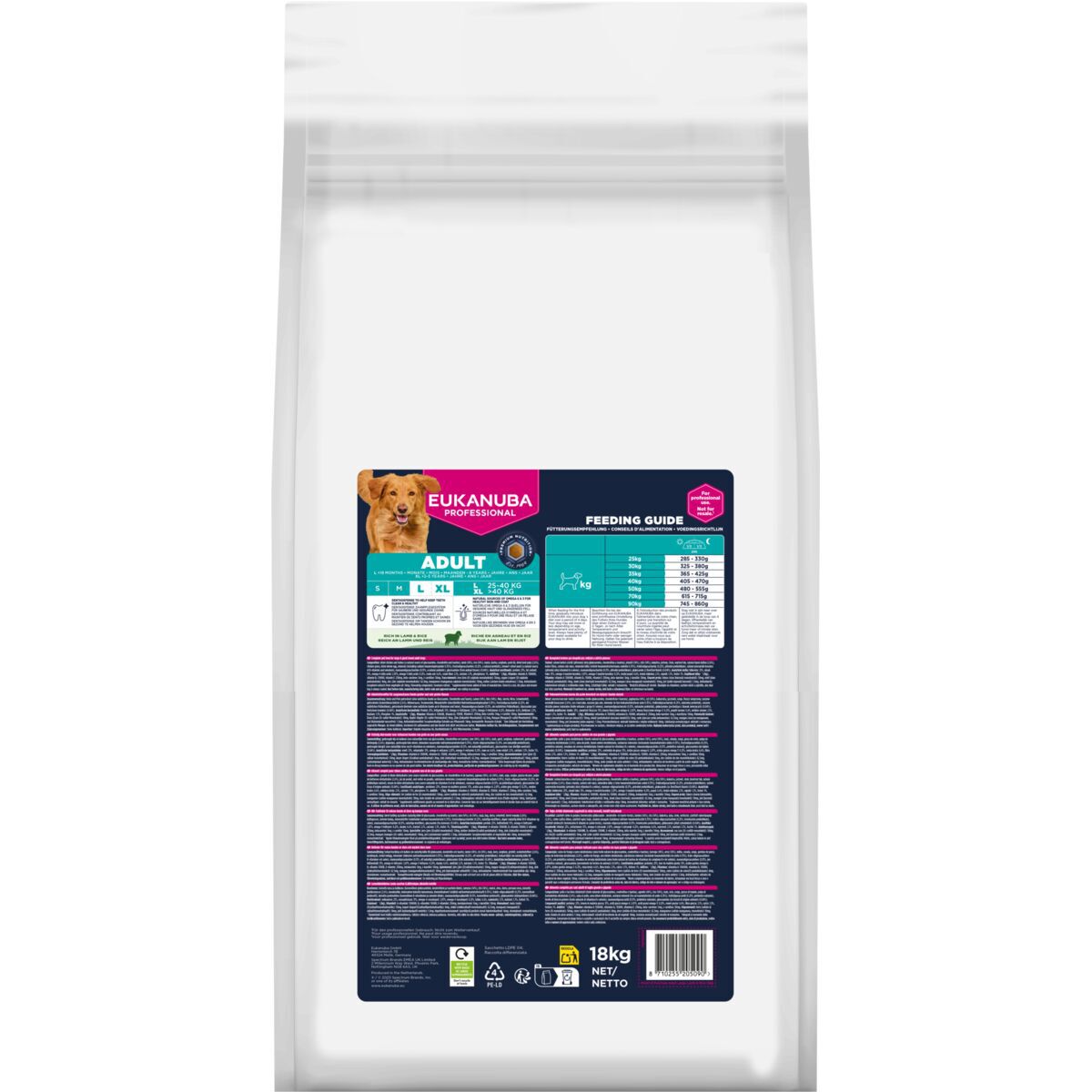 Eukanuba Dog Adult Large Breed Lamb & Rice Tørrfôr til Hund 18kg