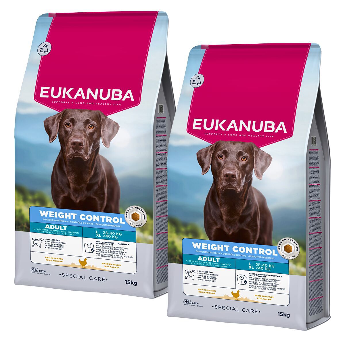 Eukanuba Dog Daily Care Adult Weight Control Large Breed 2 x 15kg