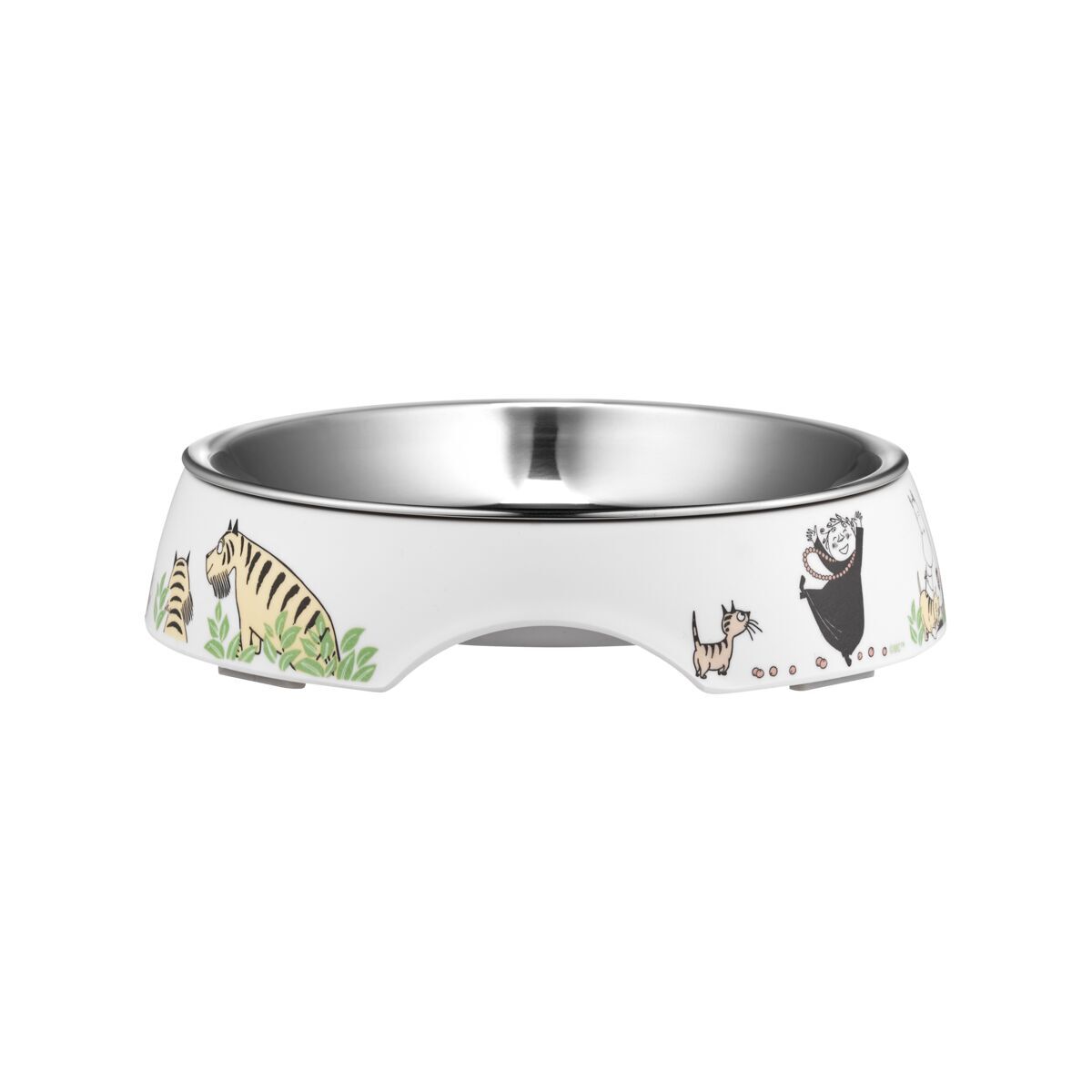 Moomin for Pets cat bowl white