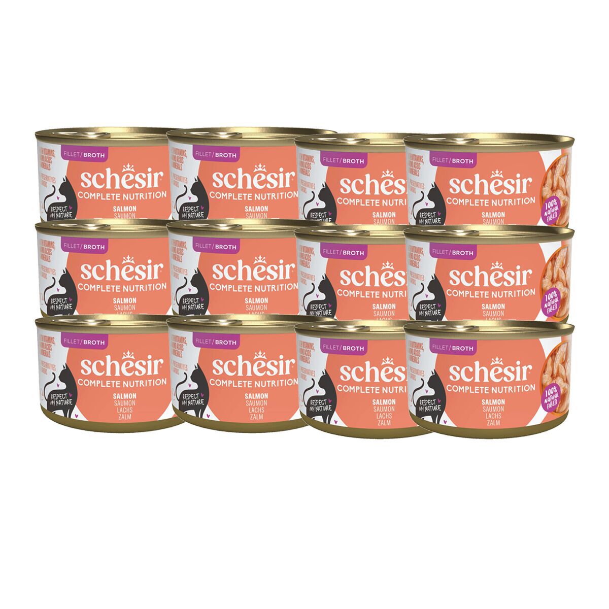 Schesir Salmon Natural 85 gr
