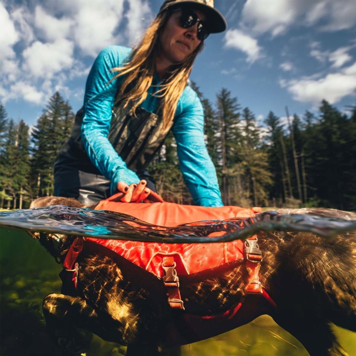 Ruffwear Confluence life jacket, Tangelo Orange