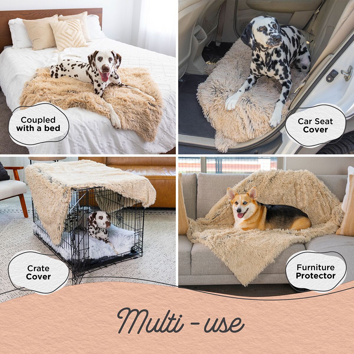 Best Friends by Sheri Fluffy blanket shag 75x100cm