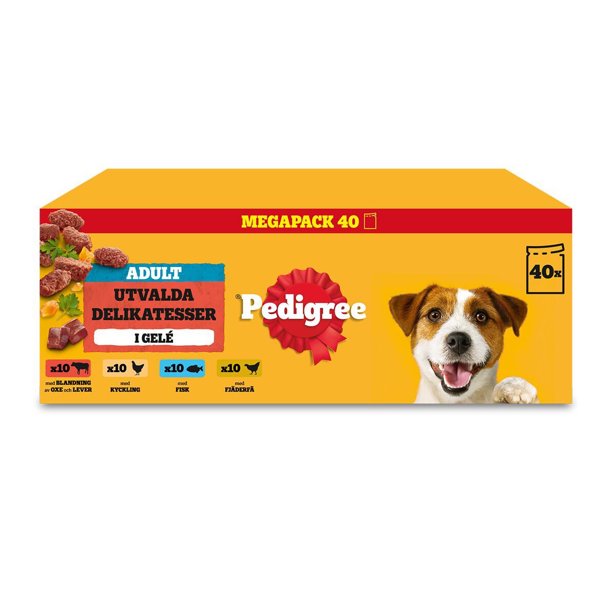 Pedigree Adult Mixed Selection Våtfôr til Hund 40x100 g - Våtfôr til hund