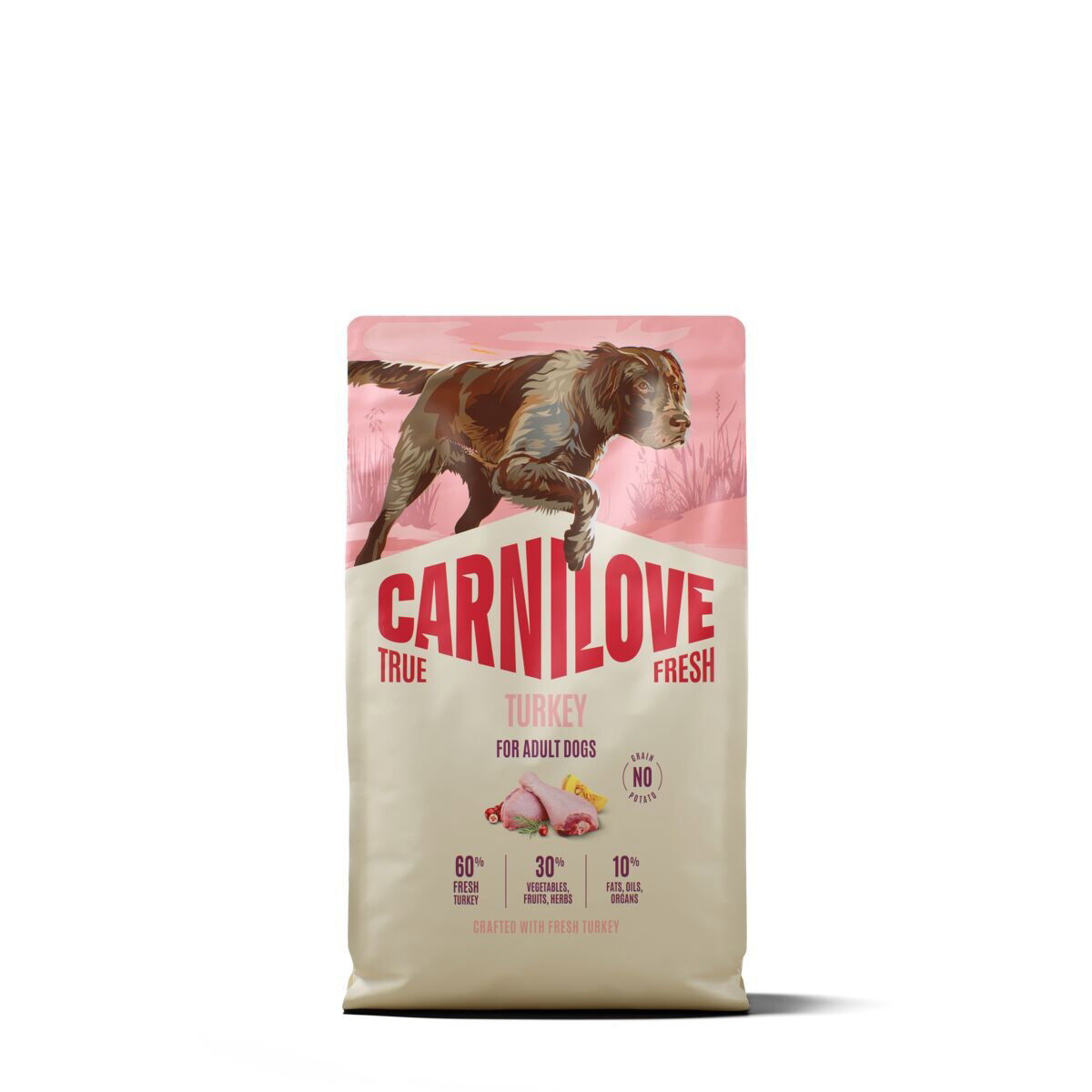 CARNILOVE TRUE FRESH dog dry turkey for adult all breeds