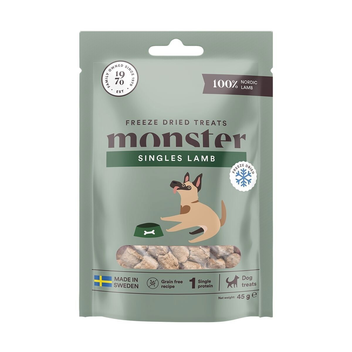 Monster Dog Treats Freeze dried Lamb
