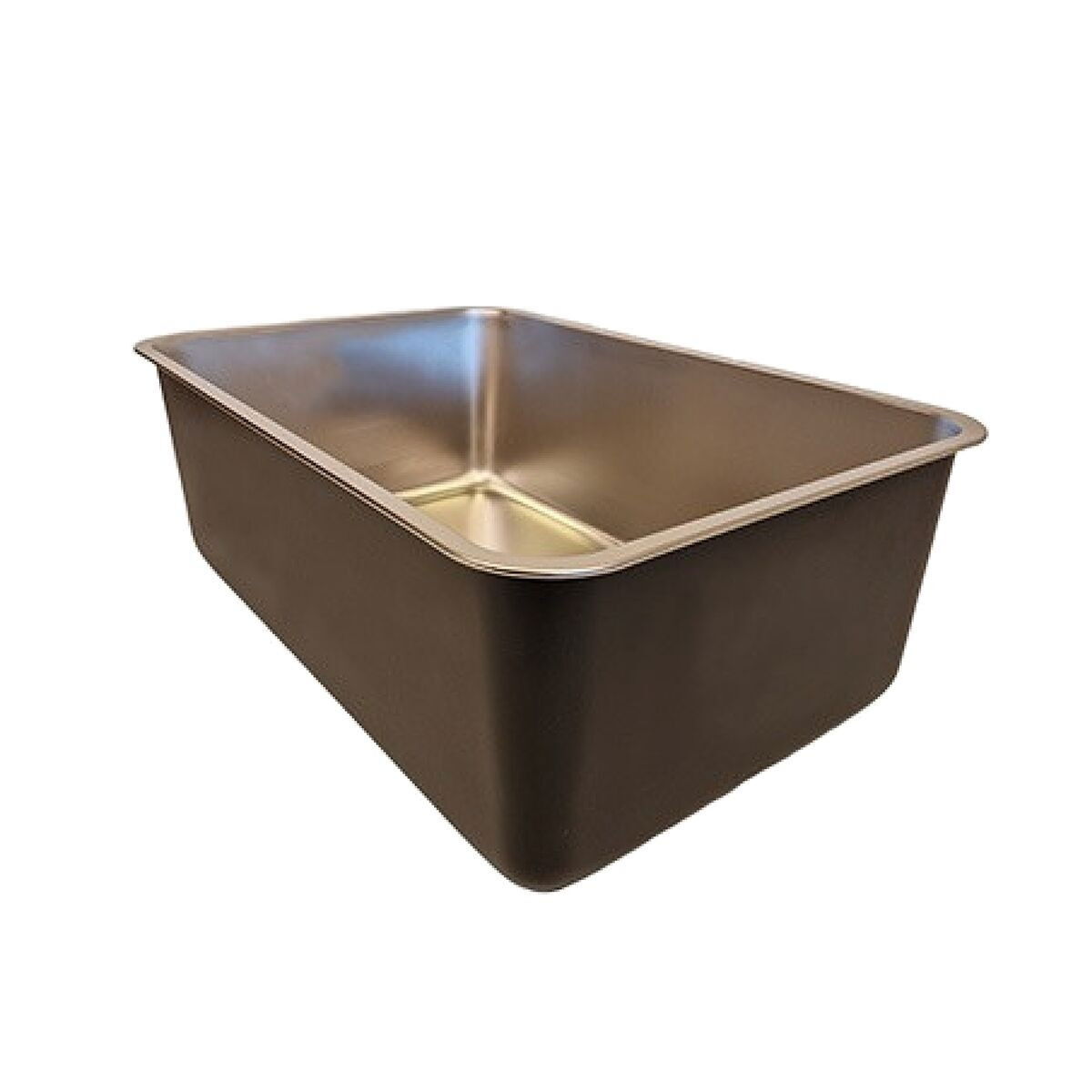 Quapas! Stainless steel litter box, black