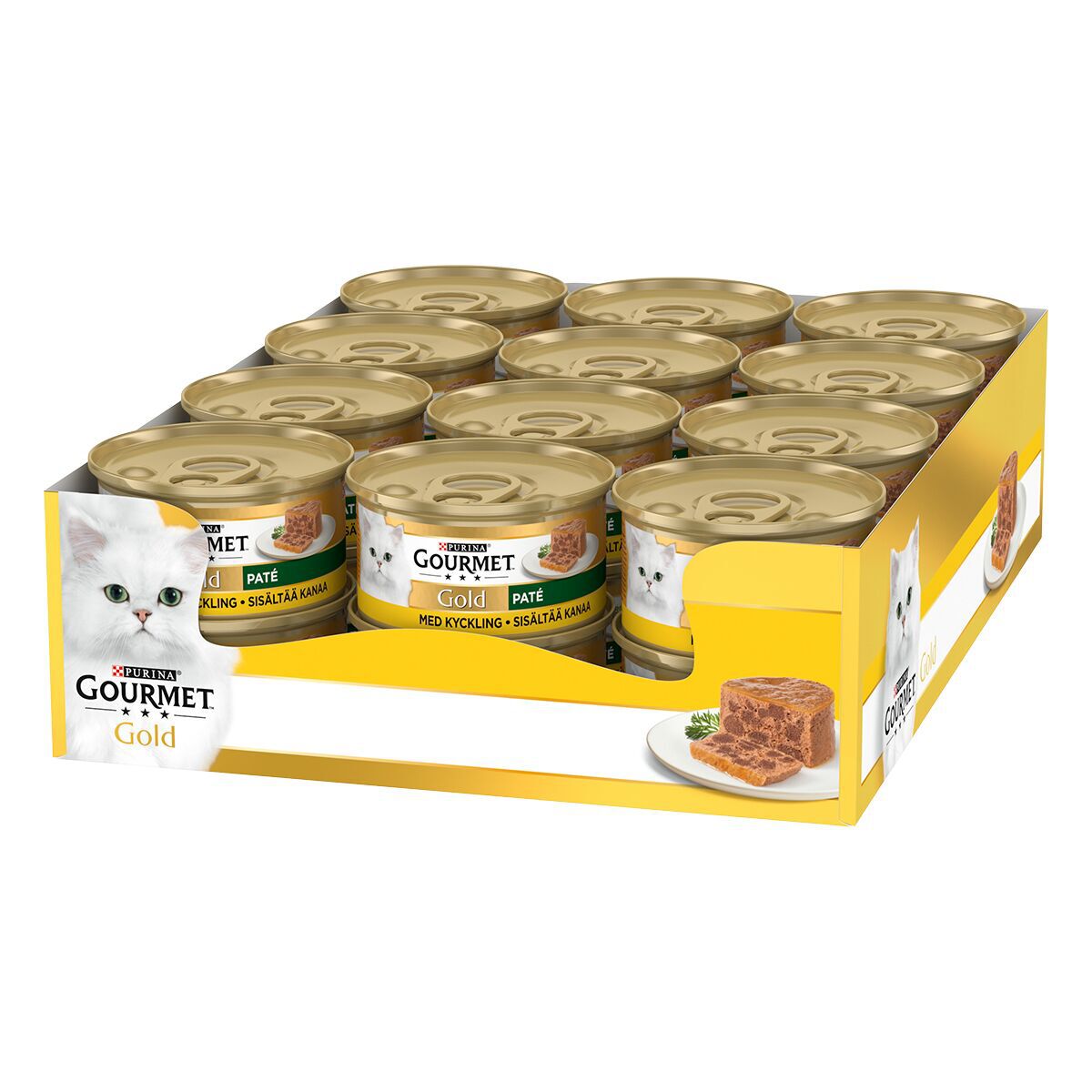 Gourmet Gold Kylling i Paté 24x85 g - Våtfôr til katt