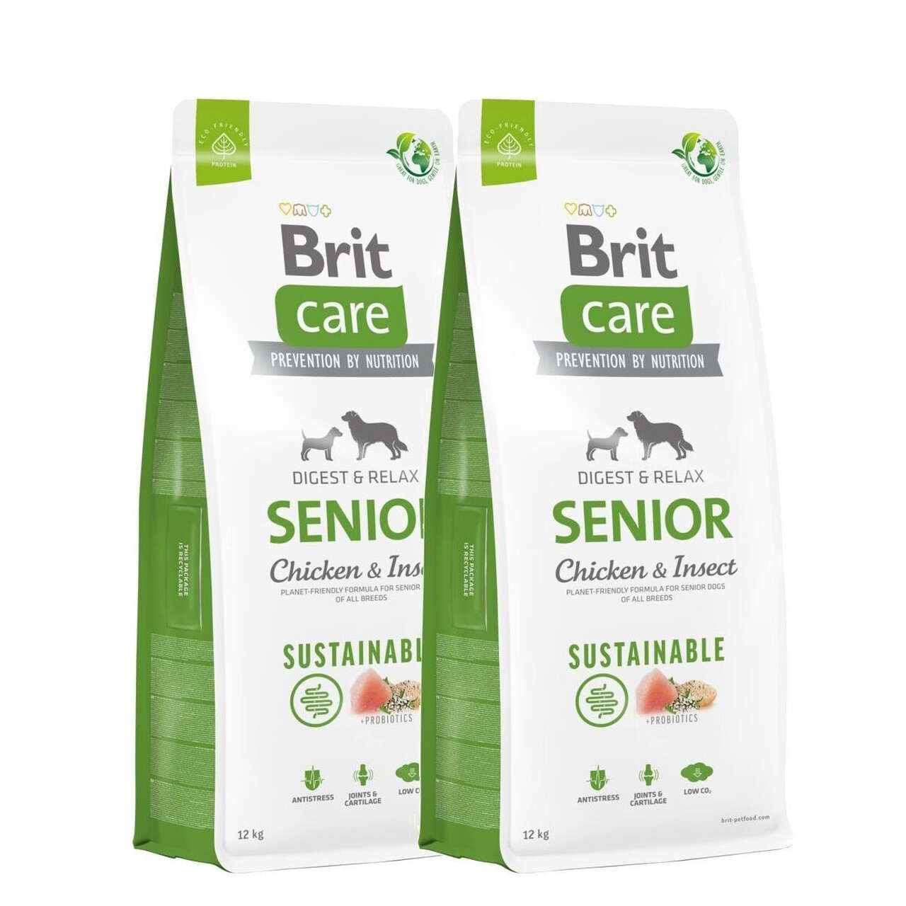 Brit Insect Brit Care Dog Senior Sustainable Chicken & Insect 2x12 kg - Kjøp på ...