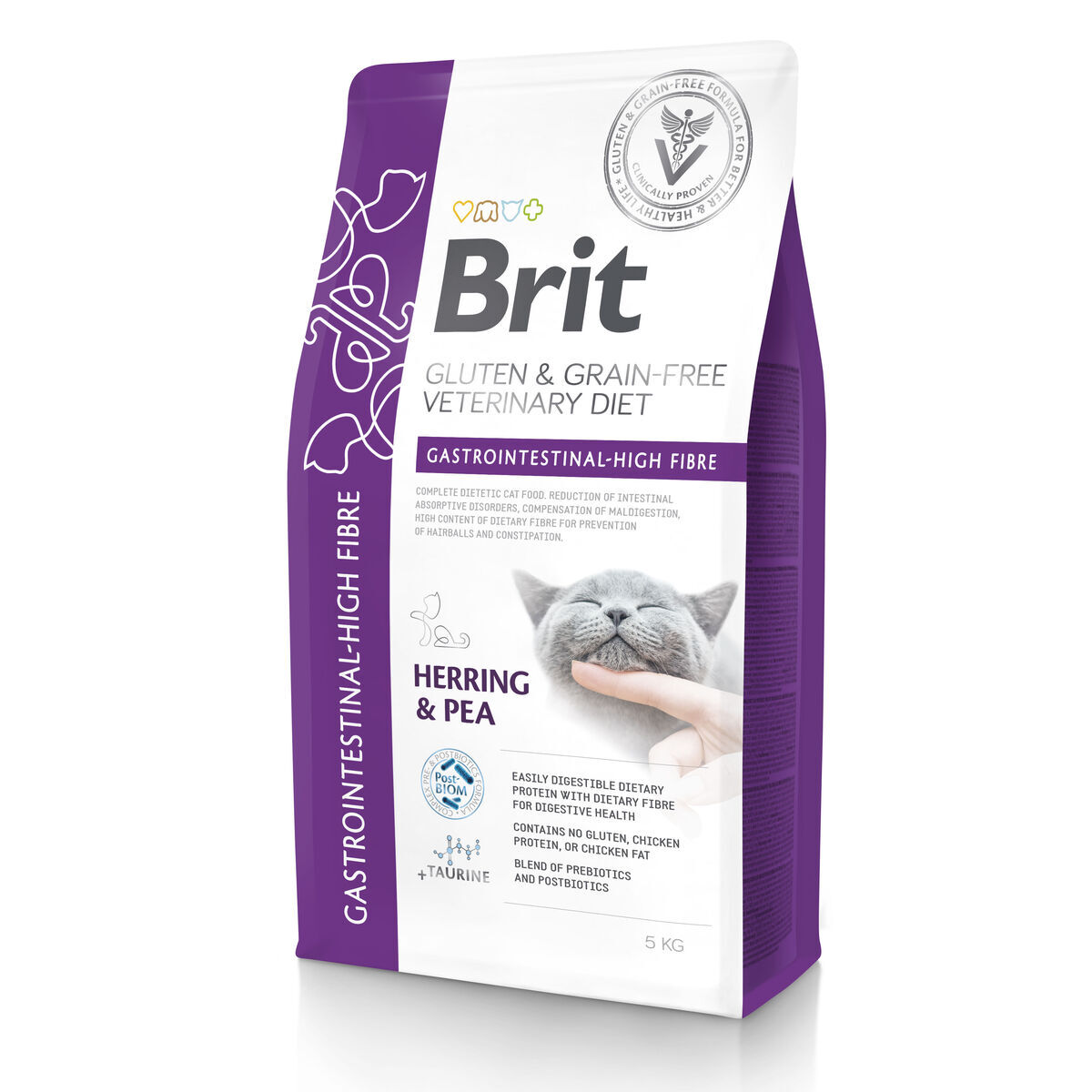 Brit Veterinary Diet Cat Gastrointestinal Grain Free High Fibre Veterinærfôr til Katt 5 kg - Veterinærfôr for mage- & tarmsykdom hos katt