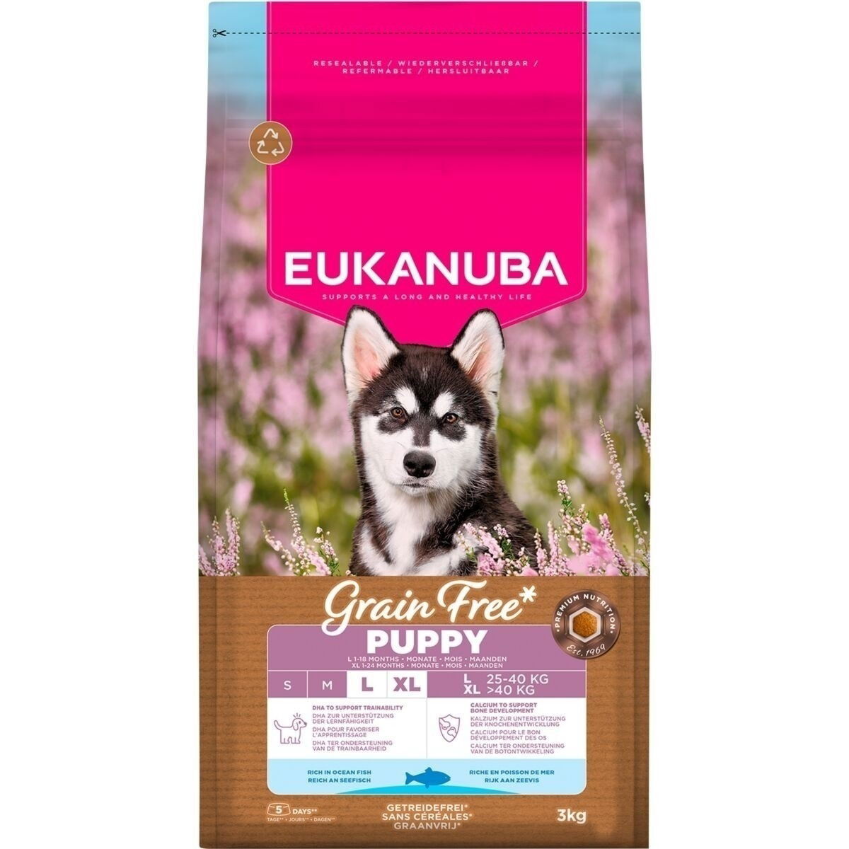 Eukanuba Grain Free Puppy & Junior Large & Extra Large Breed Ocean Fish