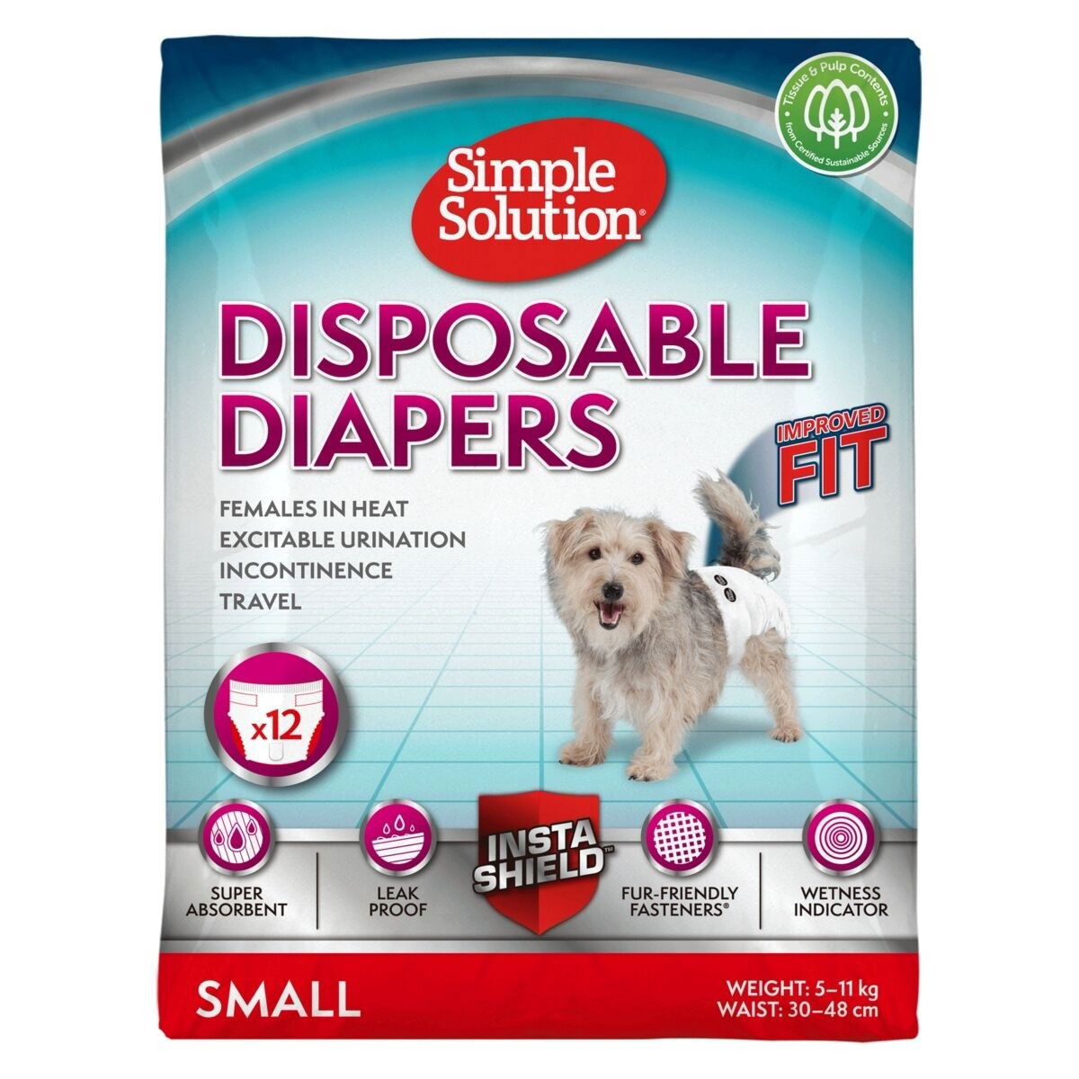 Simple Solution Disposable Diapers 12pcs