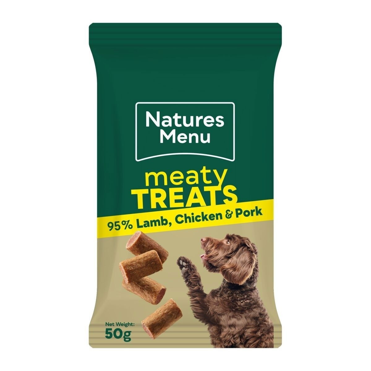 Natures Menu Hundegodbit Lamb, Chicken & Pork 50 g - Godbiter til hund