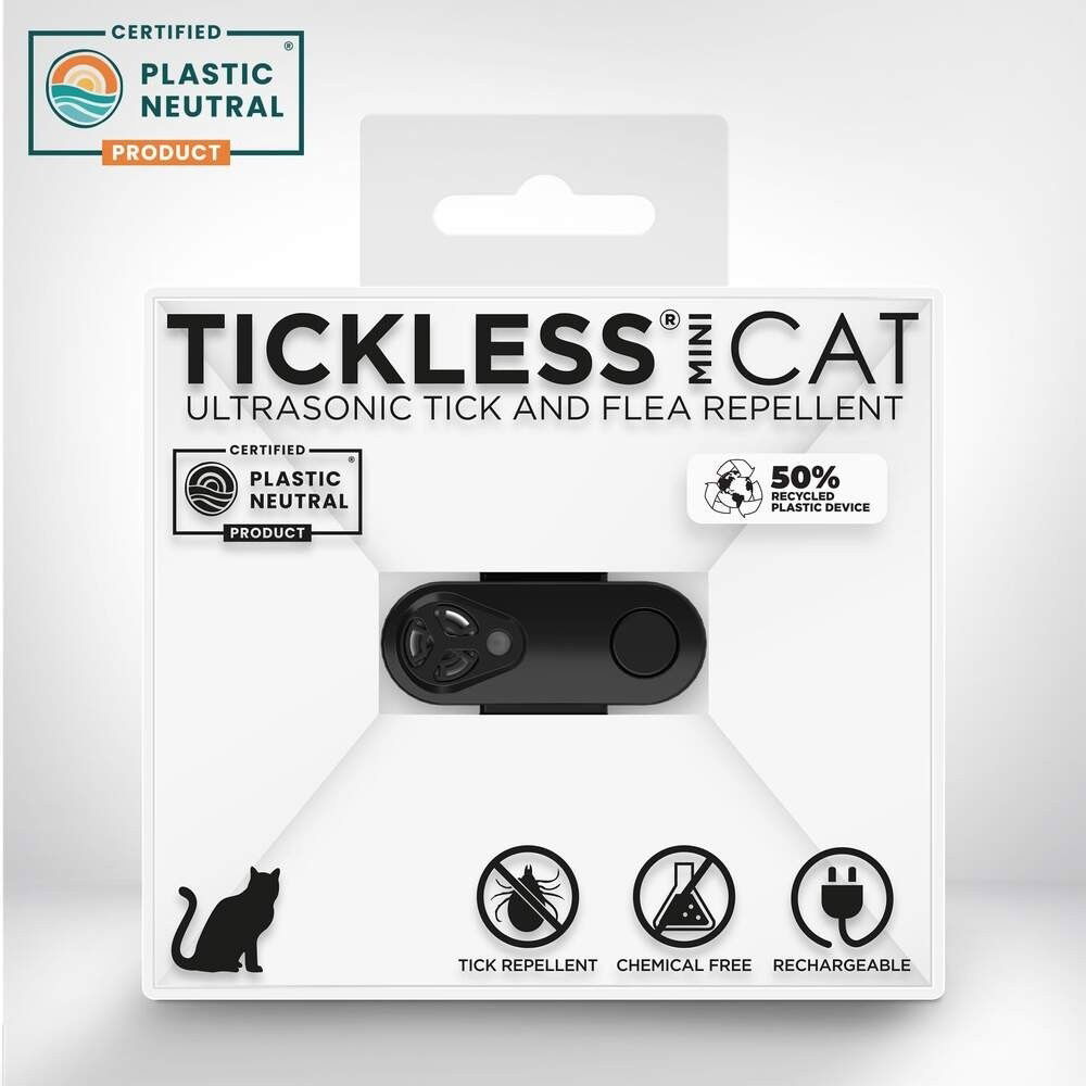 Tickless MINI CAT Electronic Tick Repellent black