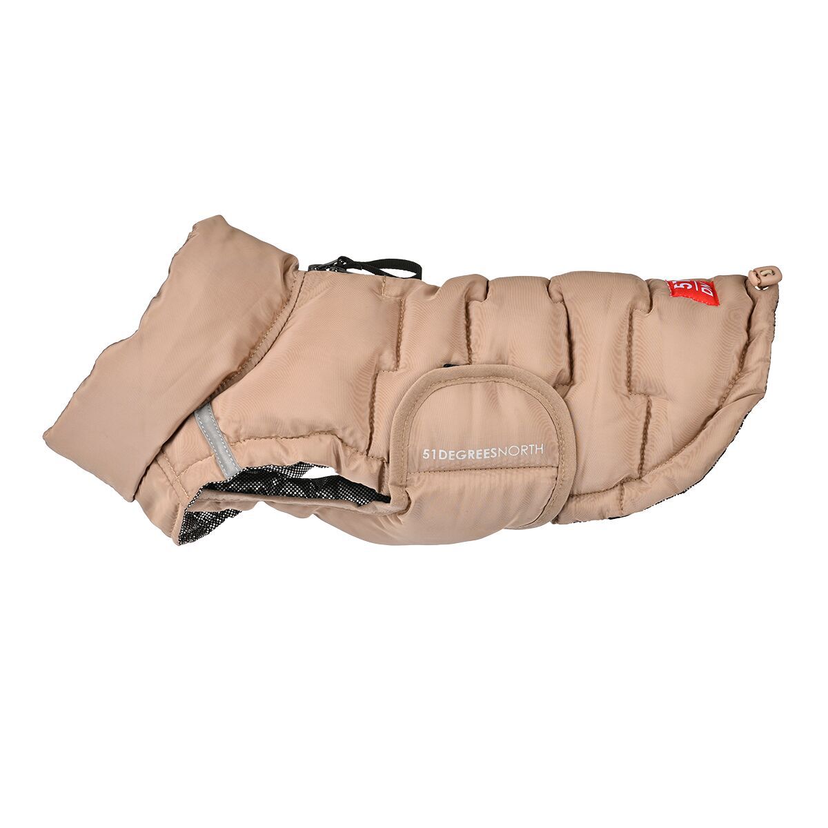 51 Degrees North Edge Vinterjakke til Dachshund Beige L - Vinterdekken hund