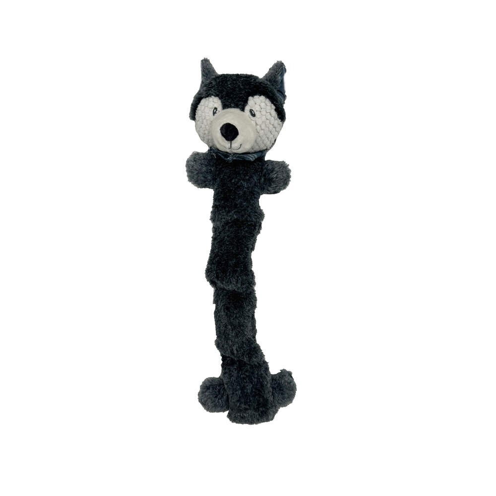 Bark-A-Boo Mistletoe Cabin multi tubesqueaker wolf L