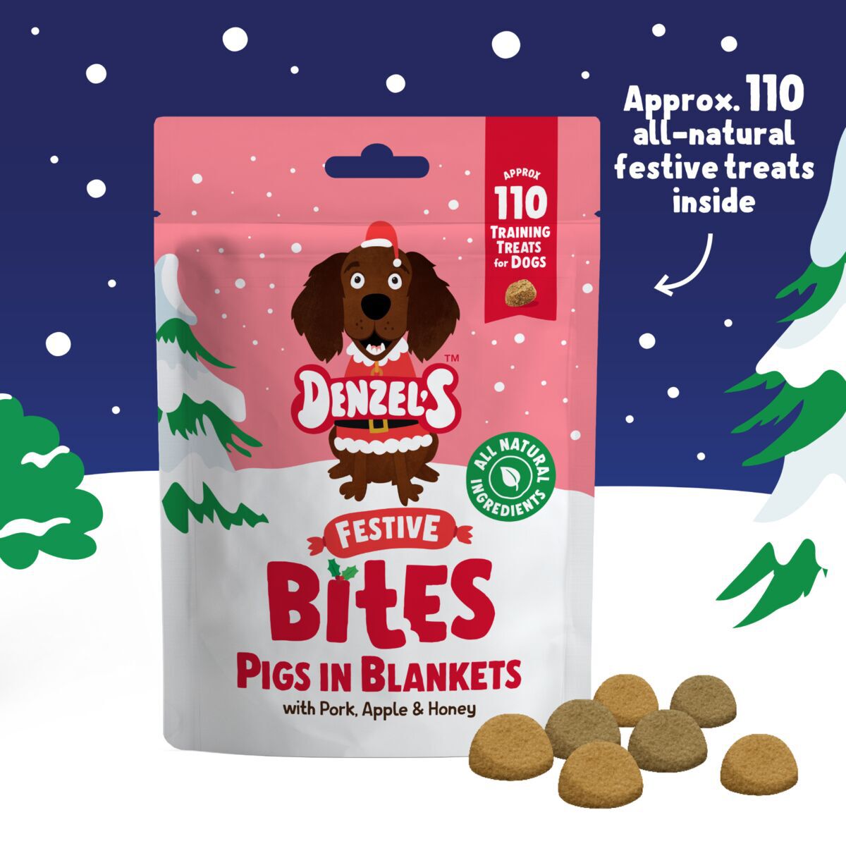 Denzel's Pigs in Blanket Bites for dogs 100g
