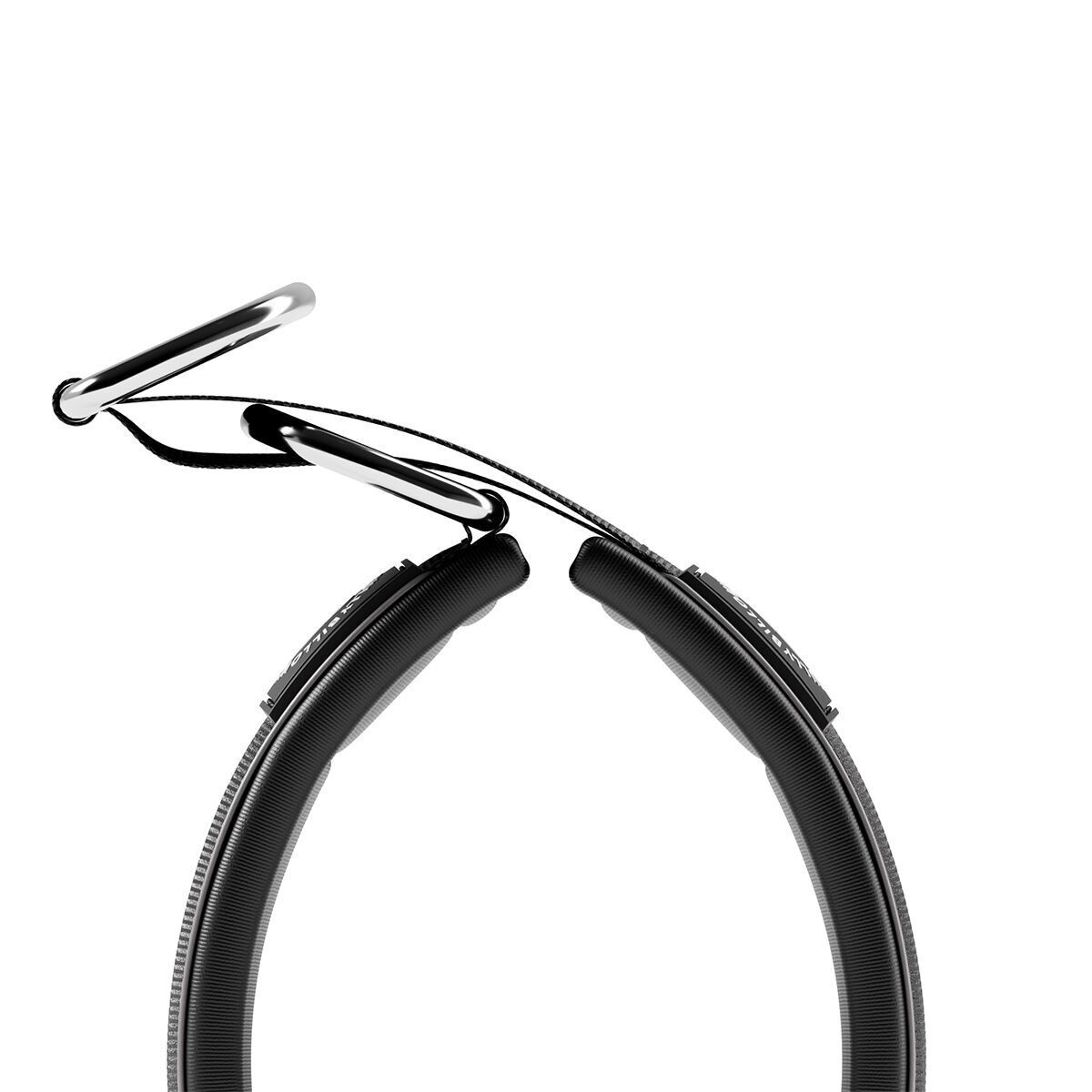 BullyBillows Slip on Collar Reflective 5cm Black